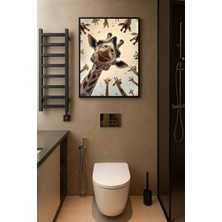 Koi Art Design Siyah Çerçeveli Tek Parça Modern Temalı Yüksek Kalite Uv Basklı Tablo