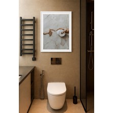 Koi Art Design Beyaz Çerçeveli Tek Parça Modern Temalı Yüksek Kalite Uv Basklı Tablo