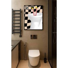 Koi Art Design Siyah Çerçeveli Tek Parça Modern Temalı Yüksek Kalite Uv Basklı Tablo