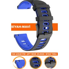  18mm-20mm-22mm-24mm saatlerle uyumlu premium silikon saat kordonu kayışı a56-sm