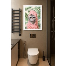 Koi Art Design Beyaz Çerçeveli Tek Parça Modern Temalı Yüksek Kalite Uv Basklı Tablo