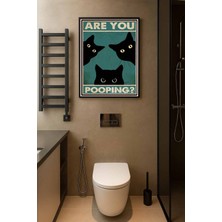 Koi Art Design Siyah Çerçeveli Tek Parça Hayvanlar Temalı Yüksek Kalite Uv Basklı Tablo