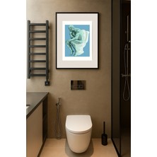 Koi Art Design Siyah Çerçeveli Tek Parça Modern Temalı Yüksek Kalite Uv Basklı Tablo