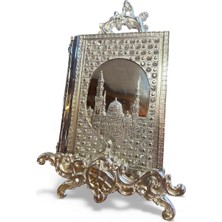 Gürses Home Dekoratif Kuran Kutusu, Ayaklı, Gümüş