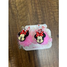 Gülümse Gel Kız Çocuk Minimaus Figürlü 2'li Peluş Pelüş Pens Toka Pensli Toka Seti