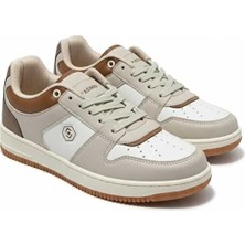 Kindep Termo Kaymaz Taban Bağcıklı Uniseks Spor Ayakkabı Bej