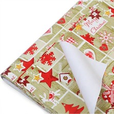 Ambalaj Kağıdı 70X100CM Yılbaşı Desenli 50'li