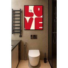 Koi Art Design Siyah Çerçeveli Tek Parça Modern Temalı Yüksek Kalite Uv Basklı Tablo