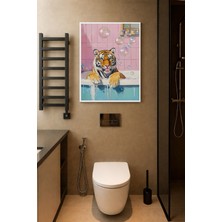 Koi Art Design Beyaz Çerçeveli Tek Parça Modern Temalı Yüksek Kalite Uv Basklı Tablo