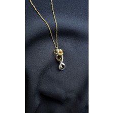 Glossy Jewelery Birbirine Sarılan Çift Kolye