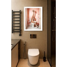 Koi Art Design Beyaz Çerçeveli Tek Parça Modern Temalı Yüksek Kalite Uv Basklı Tablo