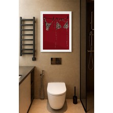 Koi Art Design Beyaz Çerçeveli Tek Parça Modern Temalı Yüksek Kalite Uv Basklı Tablo