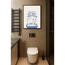 Koi Art Design Siyah Çerçeveli Tek Parça Modern Temalı Yüksek Kalite Uv Basklı Tablo