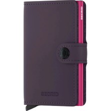 Secrid Miniwallet Matte Dark Purple-Fuchsia Kartlık Cüzdan