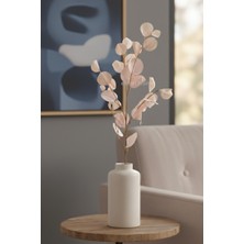 Dekosimge Yapay Okaliptus Çiçek Dalı 85 cm Açık Turuncu