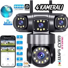 Urfakent 4 Kameralı Hieasy Uygulamalı Wıfı Ptz Kamera