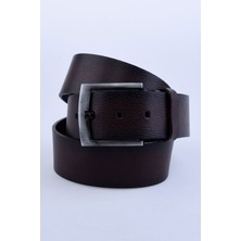 Nyc Giyim Tekstil Manda Derisi Kemer Karartmalı Kahve Renk