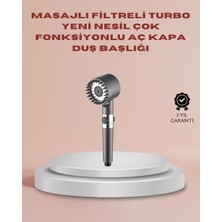 Adat Filtreli Masaj Özellikli Duş Başlığı Aç Kapa Tuşlu
