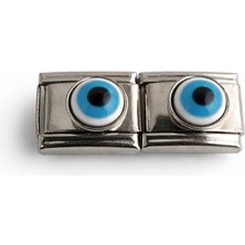 Lines Bijuteri Nazar Boncuğu Figürlü Italyan Charm – Italyan Bileklik Uyumlu