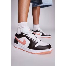 Nike Air Jordan 1 Low White Baroque Brown Kadın Spor Ayakkabı