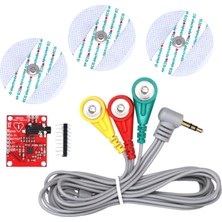 Eding AD8232 Ekg Kalp Atışı Izleme Sensör Modülü Seti - Nabız Sensörü