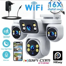 Urfakent Kör Noktasız! 4 Kameralı Akıllı Ptz Wifi Kamera Hieasy Uygulama