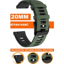  samsung galaxy 4 5 5 pro 6 40mm-42mm-44mm-46mm kasa uyumlu 20mm premium silikon saat kordonu kayışı a56-sh