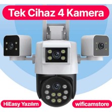 Urfakent 4 Lensli Wifi Kamera 4 Kamera Gücünde 1 Cihaz