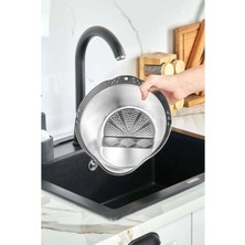 Paslanmaz Çelik Pirinç ve Bakliyat Yıkama Süzgeci - Mutfak -Gavm