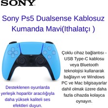 Sony Dualsense Turkuaz Kablosuz Ps5 Oyun Kolu