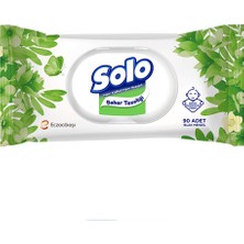 Solo Bahar Tazeliği Islak Mendil 90'lı (4 Adet)