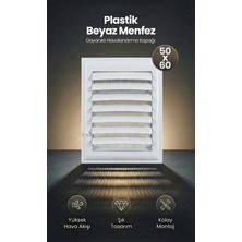 Fuma Plastik Havalandırma Menfezi - WC & Banyo Uyumlu - (Ölçü Seçenekli)