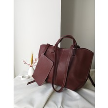 Vivazzaluxe Modern Tasarım Business Model Deri Büyük Boy Kadın El, Kol, Omuz Çanta