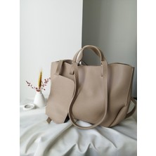 Vivazzaluxe Modern Tasarım Business Model Deri Büyük Boy Kadın El, Kol, Omuz Çanta