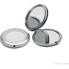 İlkyaz Fashion Promosyon Yuvarlak Cep Aynası Gümüş Renk