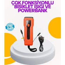 Hsc Bilişim Su Geçirmez Bisiklet Işığı 5000 Mah Powerbankli Ön Far