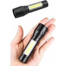 Hsc Bilişim El Feneri Uzun Menzilli USB Şarj Edilebilir Kamp Lambası