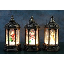 Hsc Bilişim Yılbaşı Temalı Işıklı Kar Küresi Siyah Tasarım