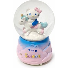 Sweet Hello Kitty Unicorn Işıklı ve Müzikli Kar Küres
