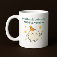 HanBazari Baskılı Kupa - "mutluluk Bulaşıcı, 2026’YA Yayalım" - Hediyelik