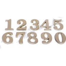 LTG Nova 1 Adet 5,5 cm Plastik English Italik Kapı - Dolap Numarası