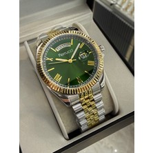 Ferrucci Özel Kutulu Kadranı Yeşil Takvimli Erkek Kol Saati