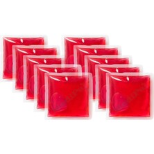 Medipal 10 Adet Termojel - Kırmızı - Sıcak Soğuk Kompres Jel - Çok Amaçlı Termojel - Cold Pack