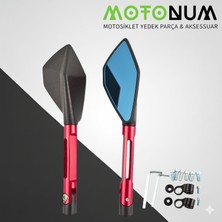 Motonum Sym Joymax Z 250 Modifiye Ayna-Kırmızı RENK-A02892
