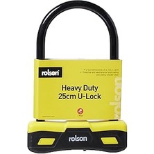 SHC4200 Rolson 66743 250 x 165 mm U Type Bicycle Lock , Black