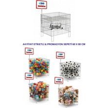 Manken İstanbul A4 Etiketli 60X80 cm Promosyon Sepeti, Katlanır Havuz Sepet, Ürün Sepeti, Sepeti