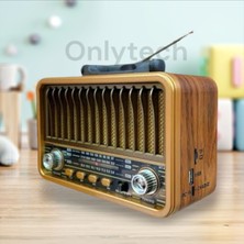 Nostaljik Müzik Kutusu USB Sd Aux Fm 3 Band, Şık ve Fonksiyonel Tasarım