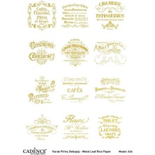 Cadence  Varak Pirinç Dekopaj Model No: 036