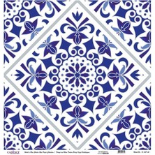 Cadence K_47 Dünya\\\'nın Mavi Tonları Pirinç Dekopaj 30X30