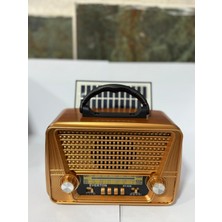 Nostaljik Solar Enerjili Bluetooth Radyo ve Müzik Kutusu